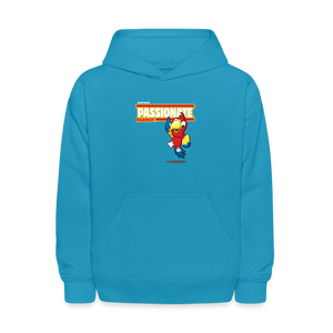 
            
                Load image into Gallery viewer, Passionate Parrot Character Comfort Kids Hoodie - turquoise
            
        