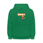 Passionate Parrot Character Comfort Kids Hoodie - kelly green