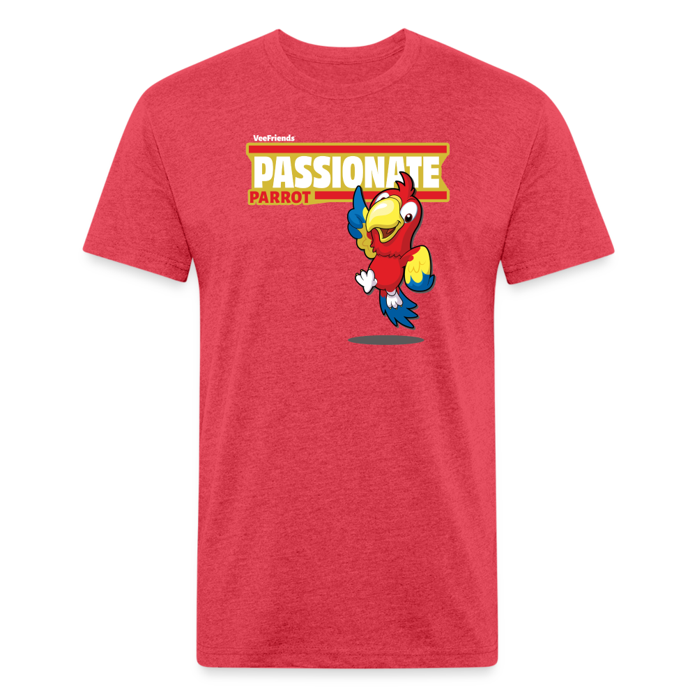 Passionate Parrot Character Comfort Adult Tee - heather red