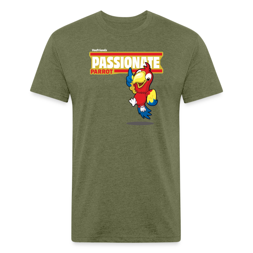 Passionate Parrot Character Comfort Adult Tee - heather military green