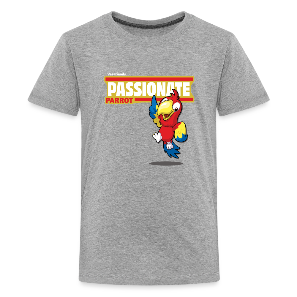 
            
                Load image into Gallery viewer, Passionate Parrot Character Comfort Kids Tee - heather gray
            
        