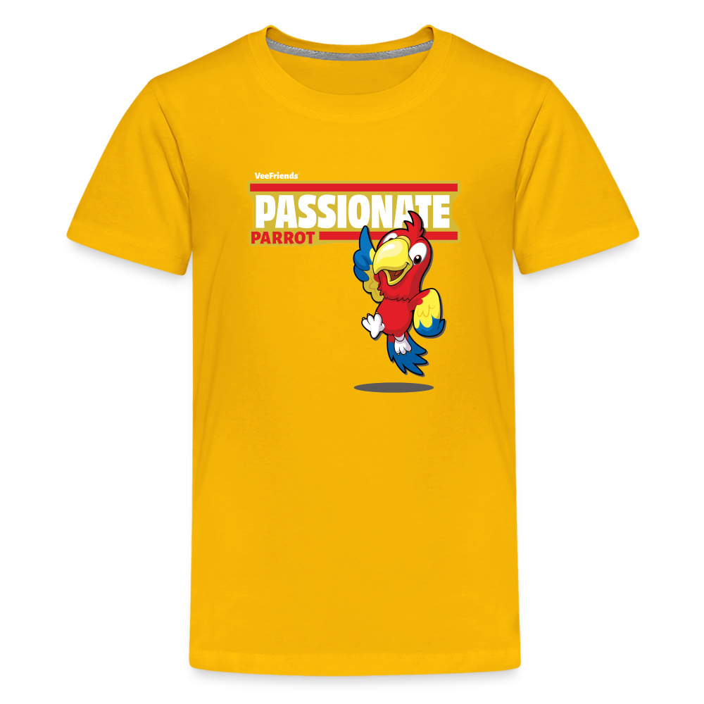 Passionate Parrot Character Comfort Kids Tee - sun yellow