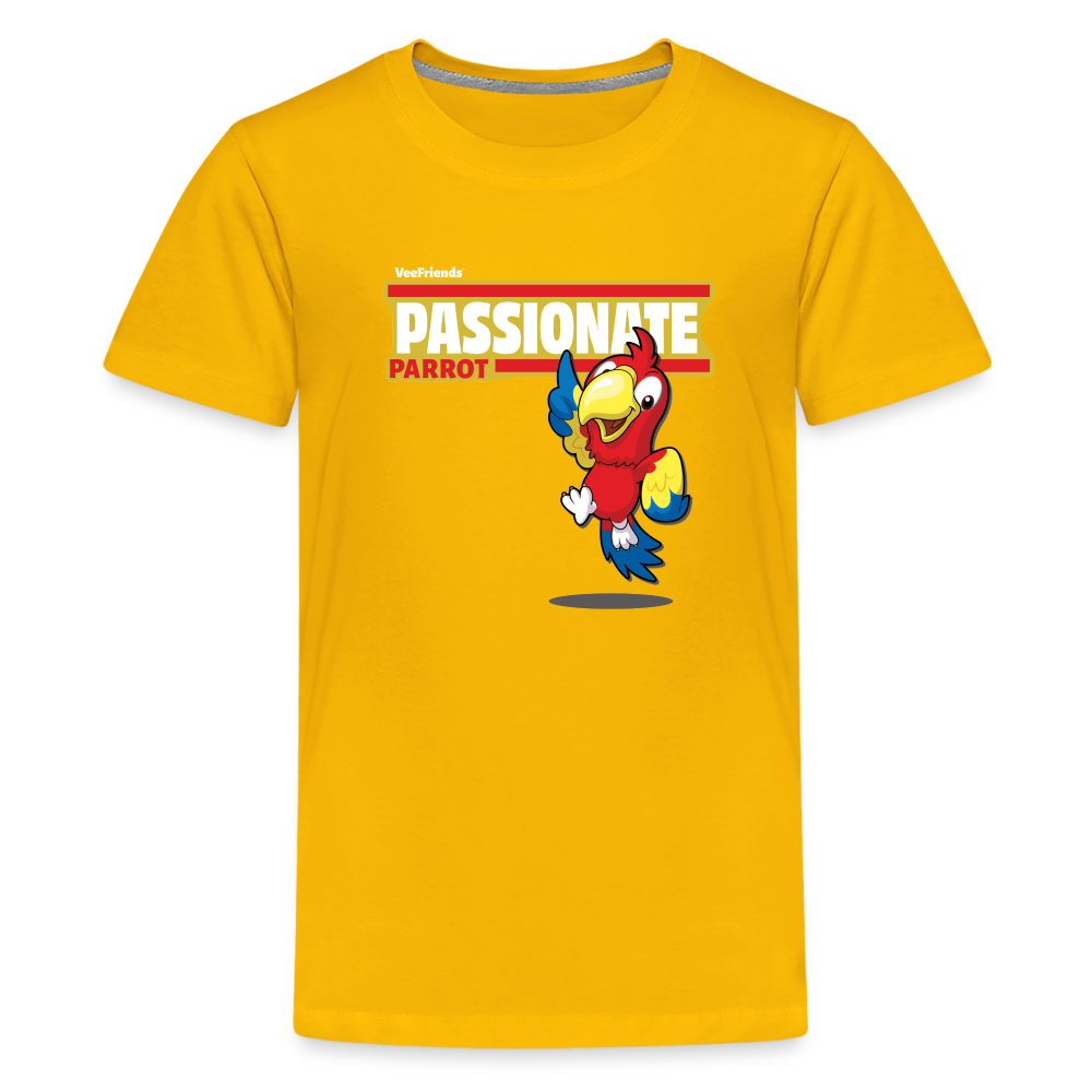 
            
                Load image into Gallery viewer, Passionate Parrot Character Comfort Kids Tee - sun yellow
            
        