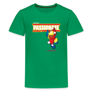 Passionate Parrot Character Comfort Kids Tee - kelly green