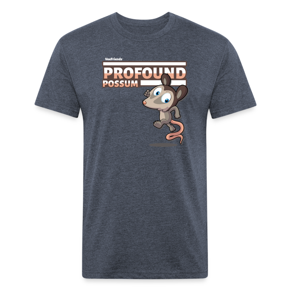 Profound Possum Character Comfort Adult Tee - heather navy