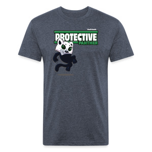 Protective Panther Character Comfort Adult Tee - heather navy
