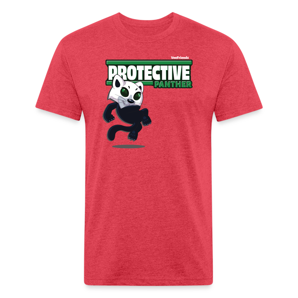
            
                Load image into Gallery viewer, Protective Panther Character Comfort Adult Tee - heather red
            
        