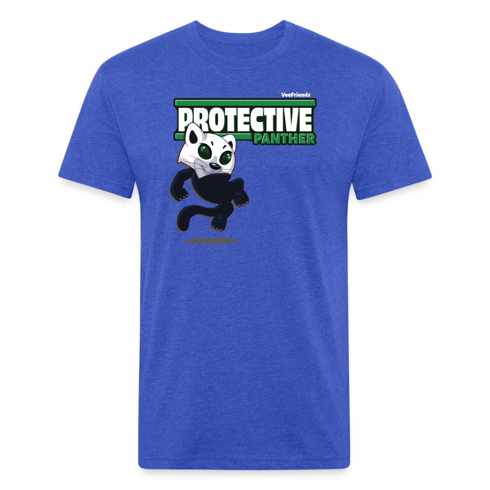 Protective Panther Character Comfort Adult Tee - heather royal