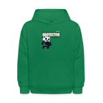 Protective Panther Character Comfort Kids Hoodie - kelly green