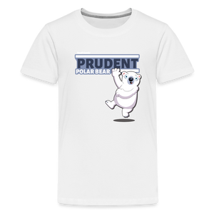 Prudent Polar Bear Character Comfort Kids Tee - white