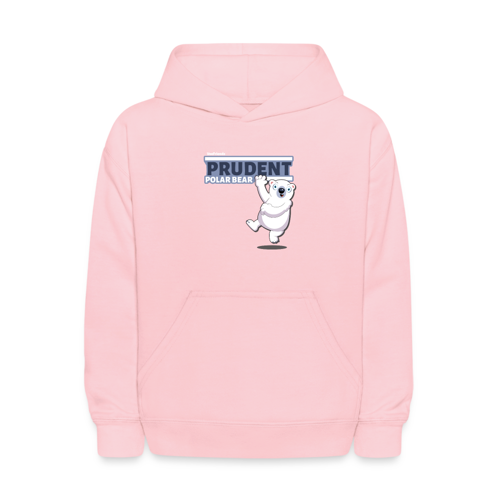 Prudent Polar Bear Character Comfort Kids Hoodie - pink