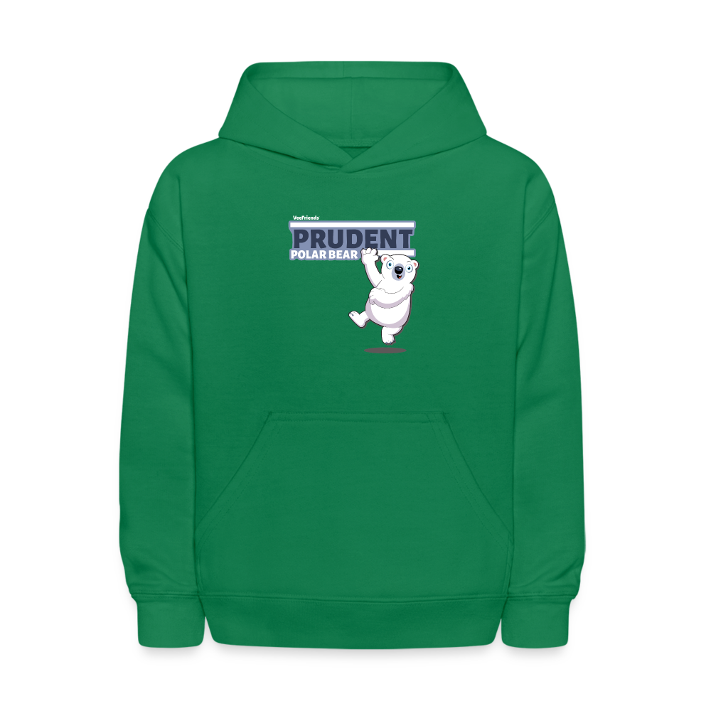 Prudent Polar Bear Character Comfort Kids Hoodie - kelly green