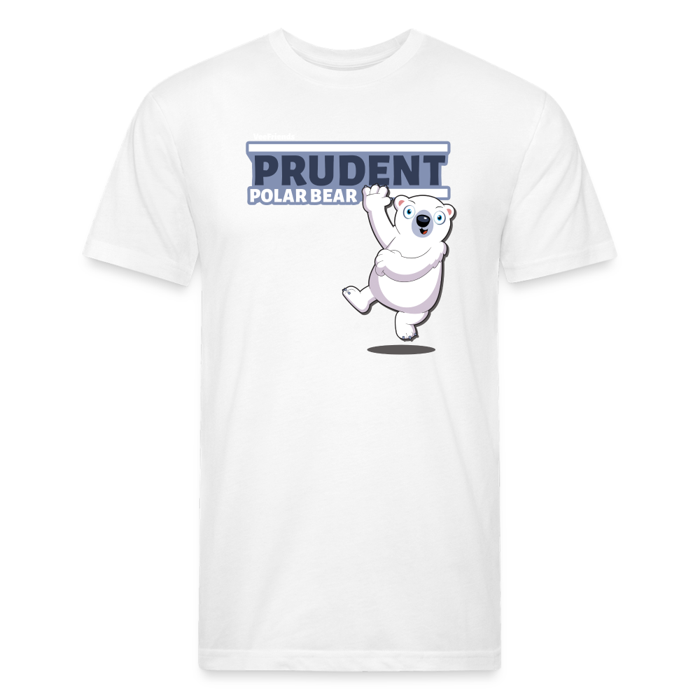 Prudent Polar Bear Character Comfort Adult Tee - white