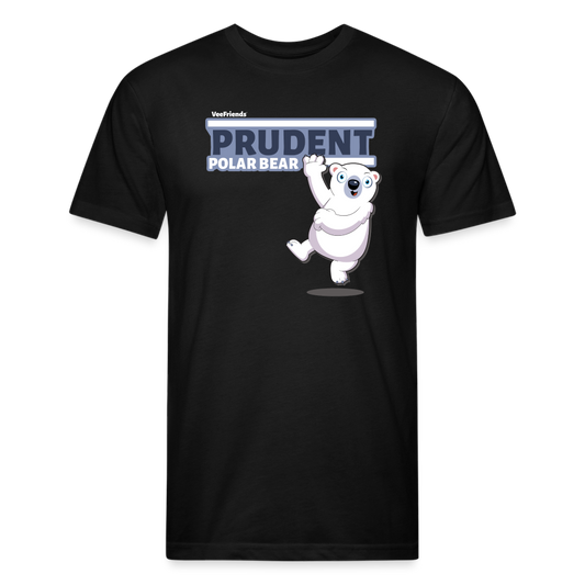 Prudent Polar Bear Character Comfort Adult Tee - black