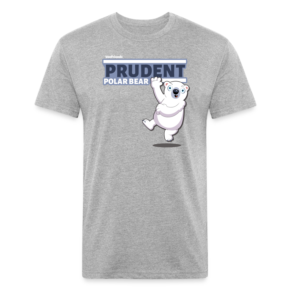 Prudent Polar Bear Character Comfort Adult Tee - heather gray