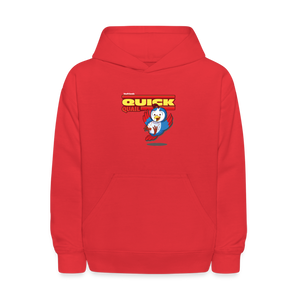 Quick Quail Character Comfort Kids Hoodie - red