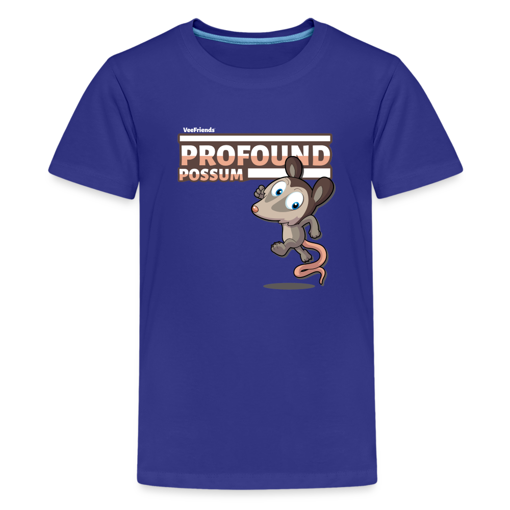 Profound Possum Character Comfort Kids Tee - royal blue