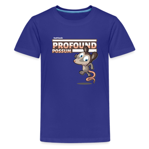 Profound Possum Character Comfort Kids Tee - royal blue