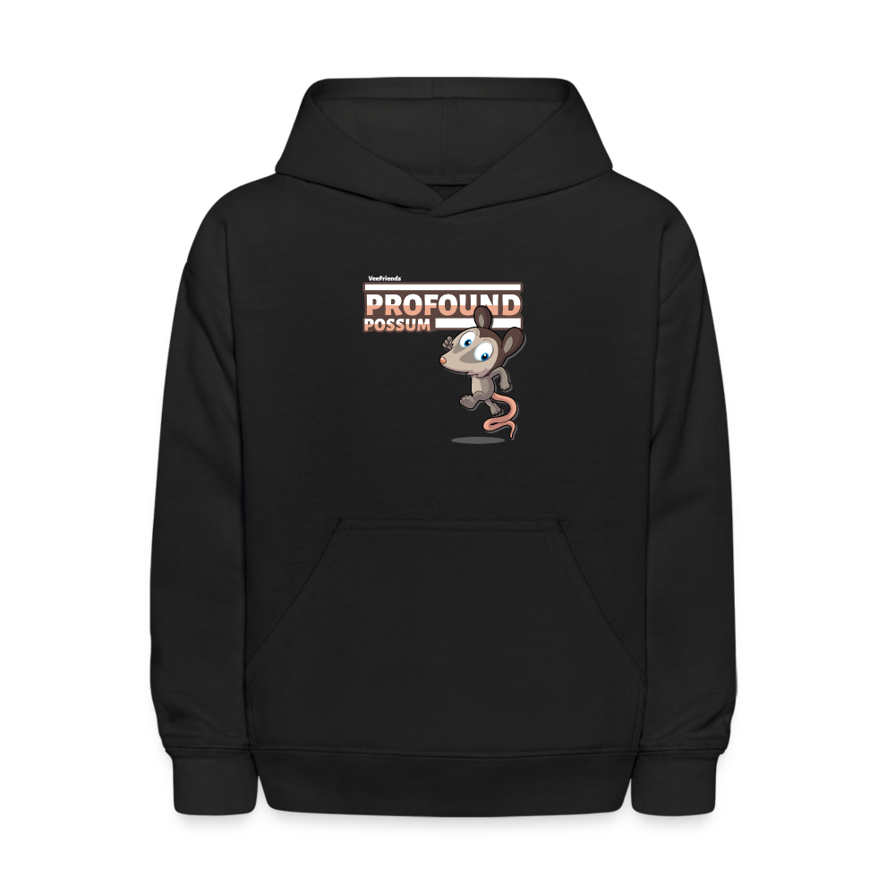 Profound Possum Character Comfort Kids Hoodie - black