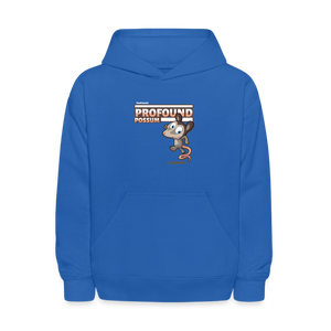 Profound Possum Character Comfort Kids Hoodie - royal blue