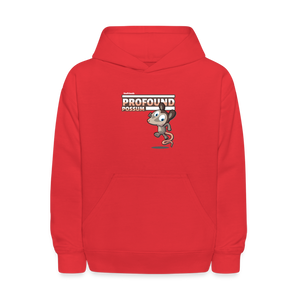 Profound Possum Character Comfort Kids Hoodie - red