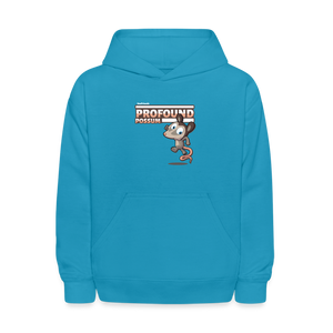 Profound Possum Character Comfort Kids Hoodie - turquoise