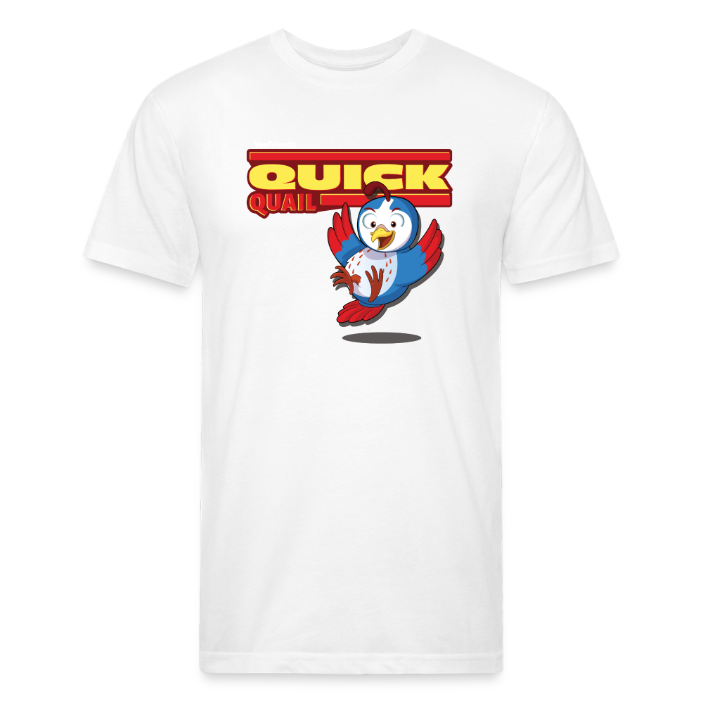 Quick Quail Character Comfort Adult Tee - white
