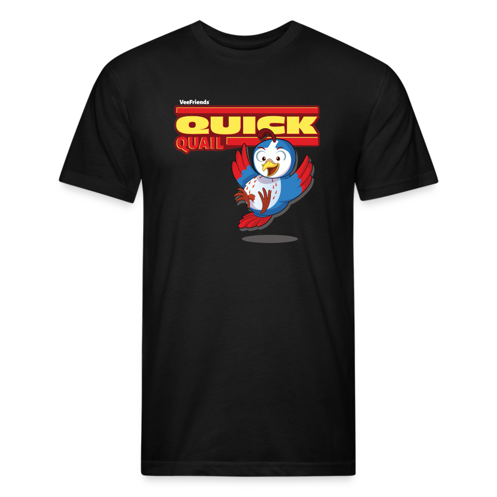 Quick Quail Character Comfort Adult Tee - black