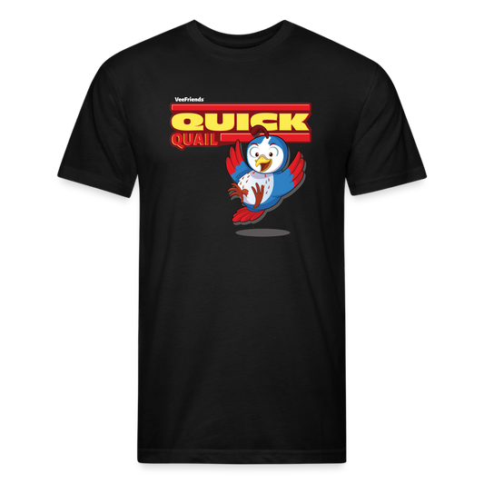 Quick Quail Character Comfort Adult Tee - black