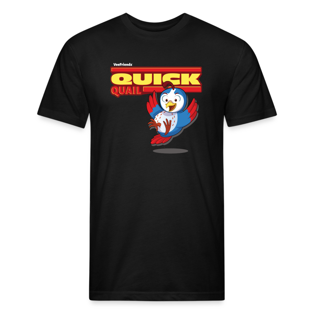 
            
                Load image into Gallery viewer, Quick Quail Character Comfort Adult Tee - black
            
        