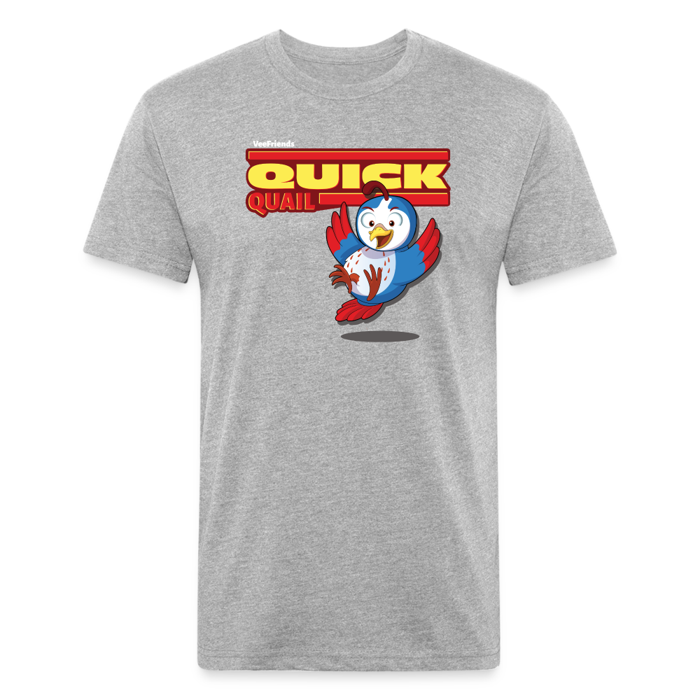 Quick Quail Character Comfort Adult Tee - heather gray