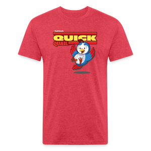 Quick Quail Character Comfort Adult Tee - heather red