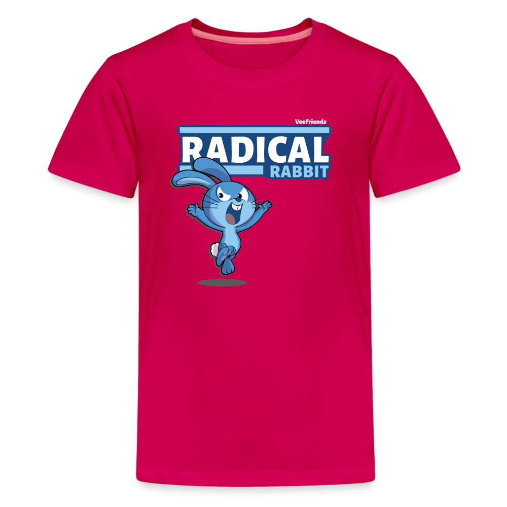 Radical Rabbit Character Comfort Kids Tee - dark pink