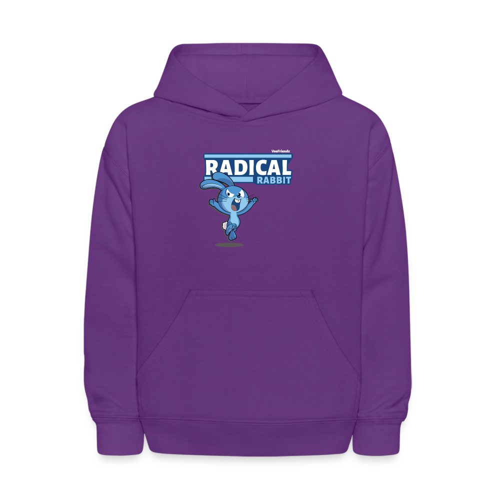 Radical Rabbit Character Comfort Kids Hoodie - purple