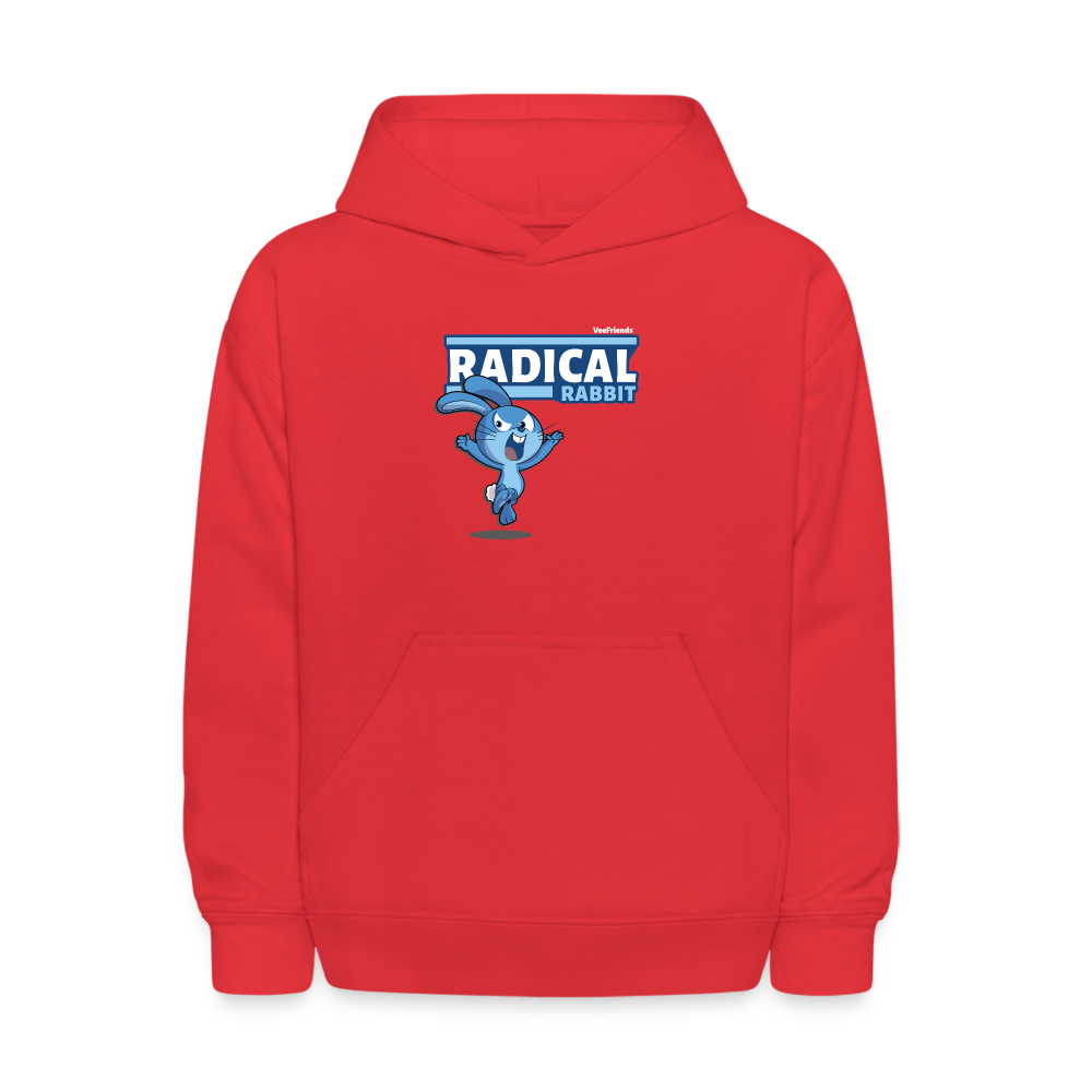 Radical Rabbit Character Comfort Kids Hoodie - red