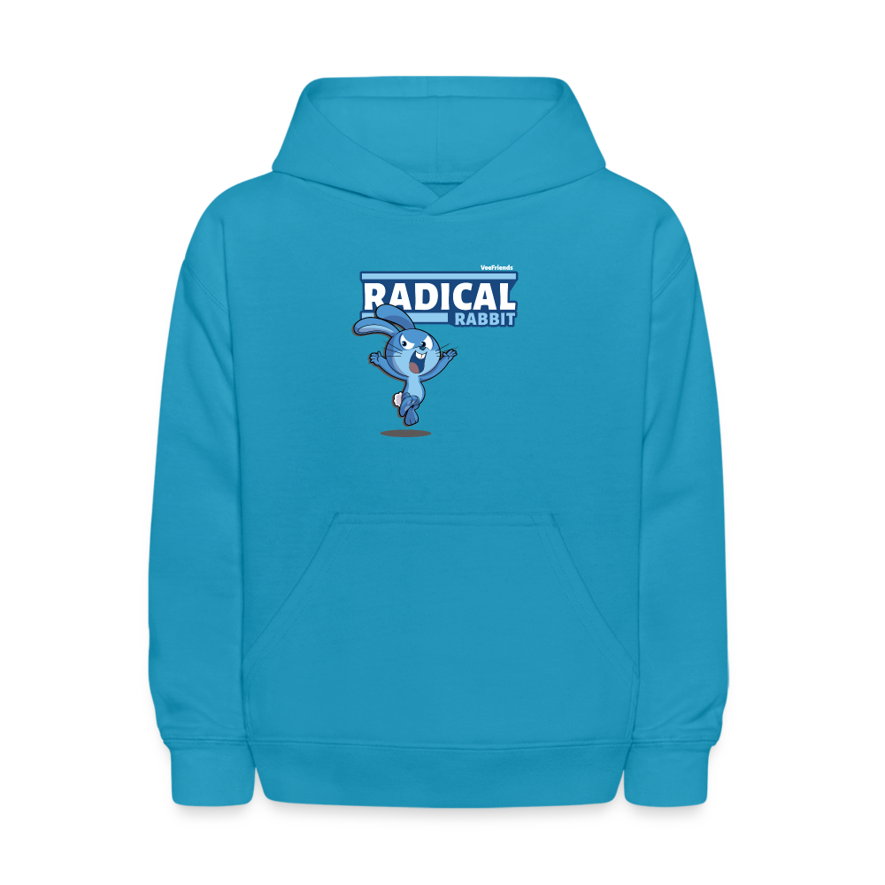 Radical Rabbit Character Comfort Kids Hoodie - turquoise