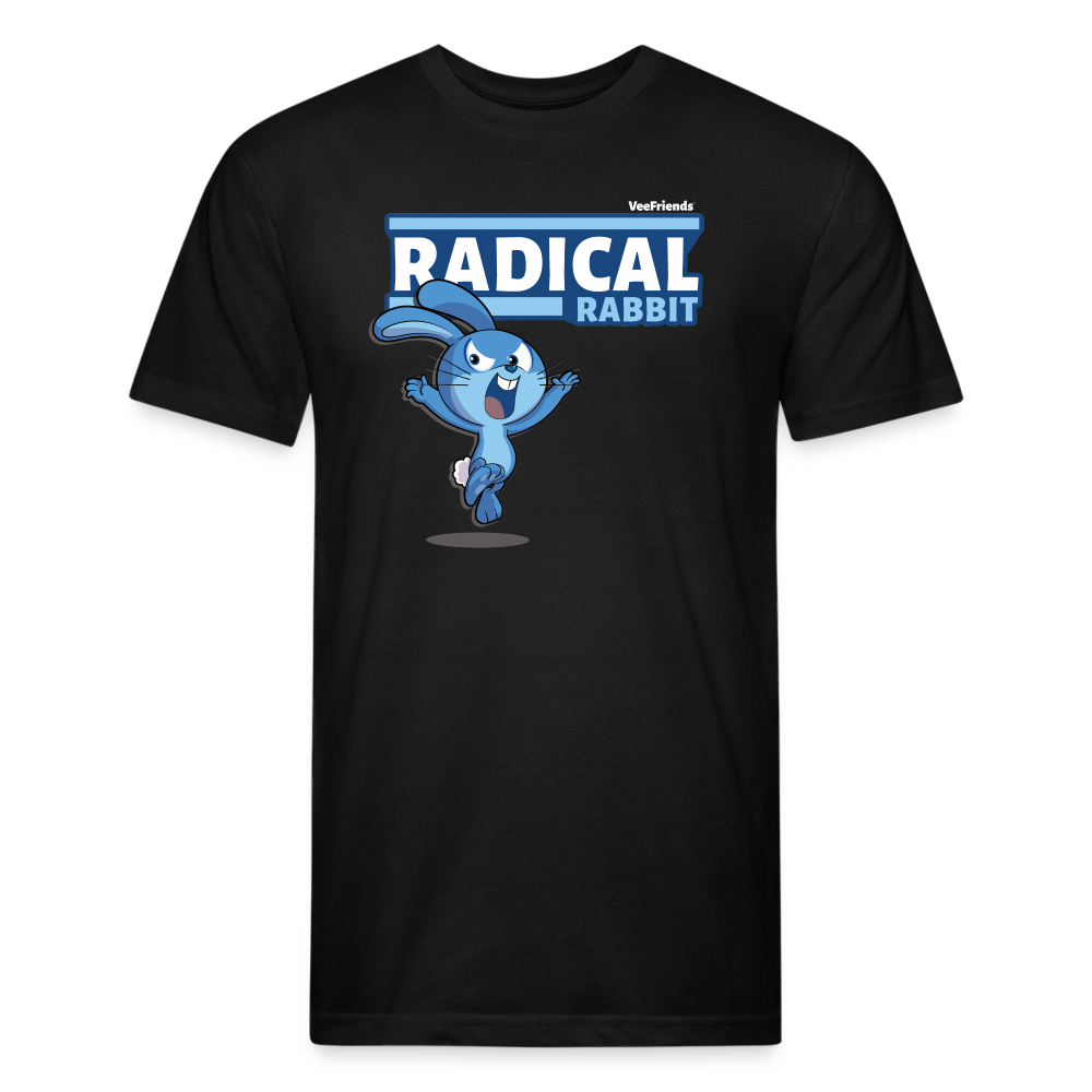 Radical Rabbit Character Comfort Adult Tee - black