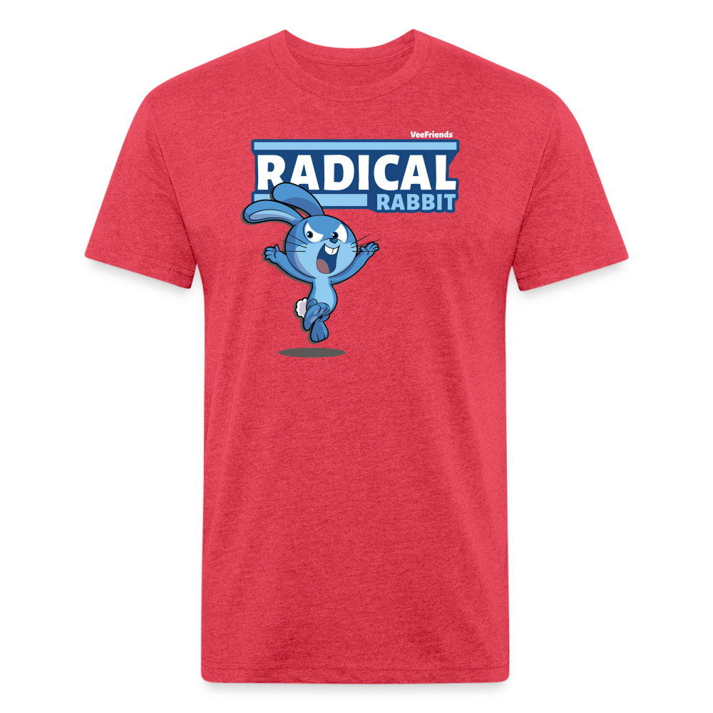 Radical Rabbit Character Comfort Adult Tee - heather red