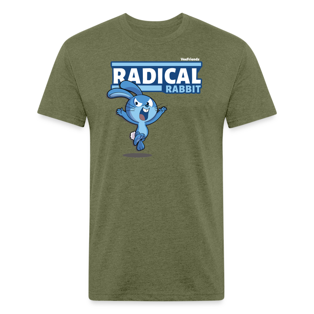 Radical Rabbit Character Comfort Adult Tee - heather military green