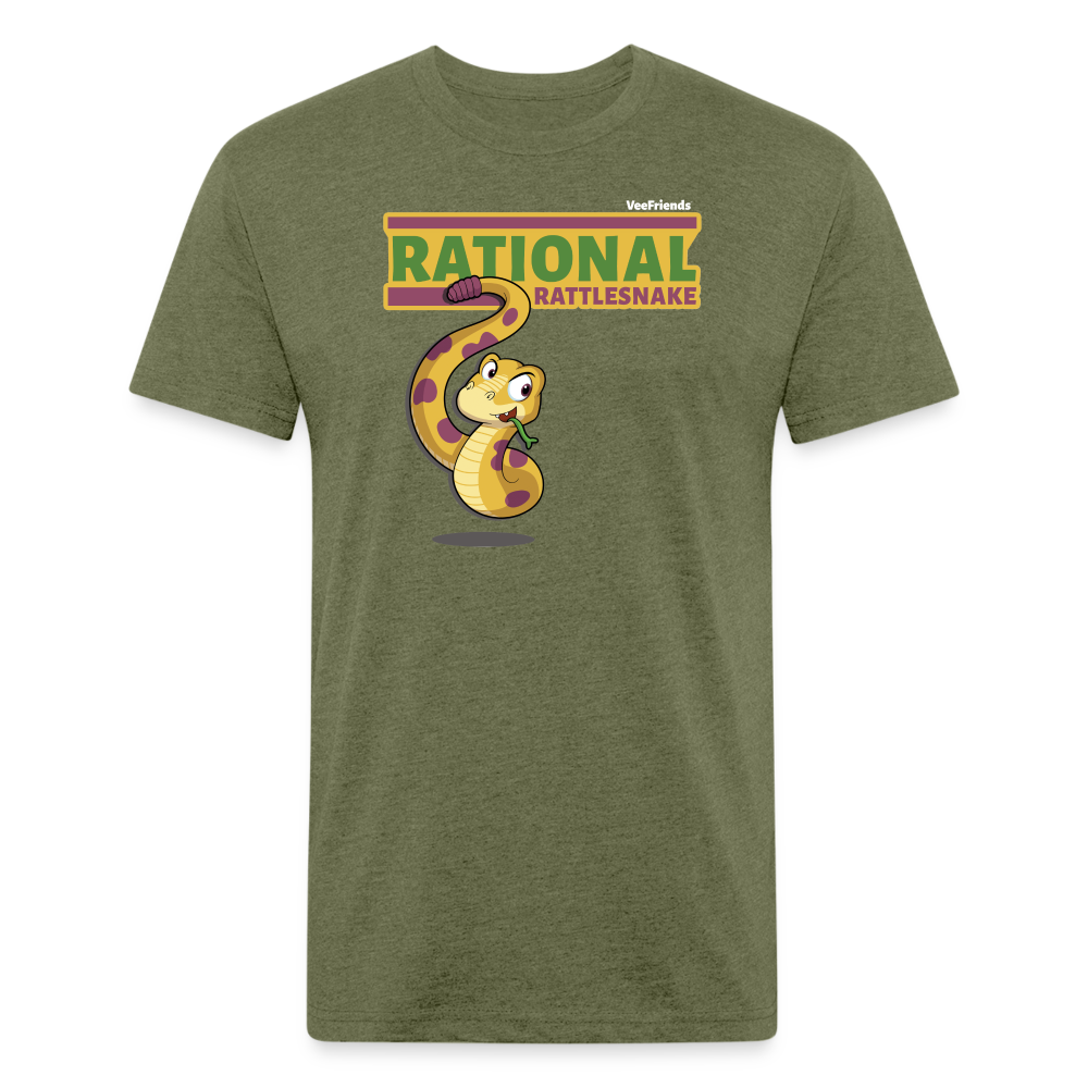 
            
                Load image into Gallery viewer, Rational Rattlesnake Character Comfort Adult Tee - heather military green
            
        