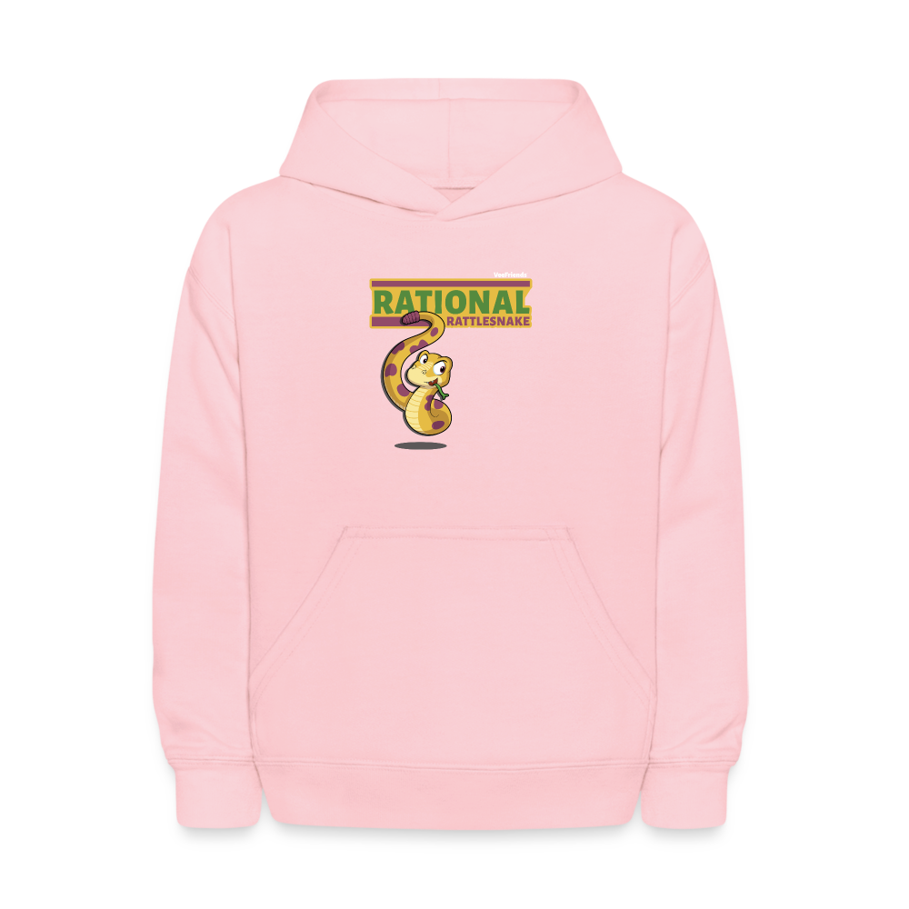 Rational Rattlesnake Character Comfort Kids Hoodie - pink