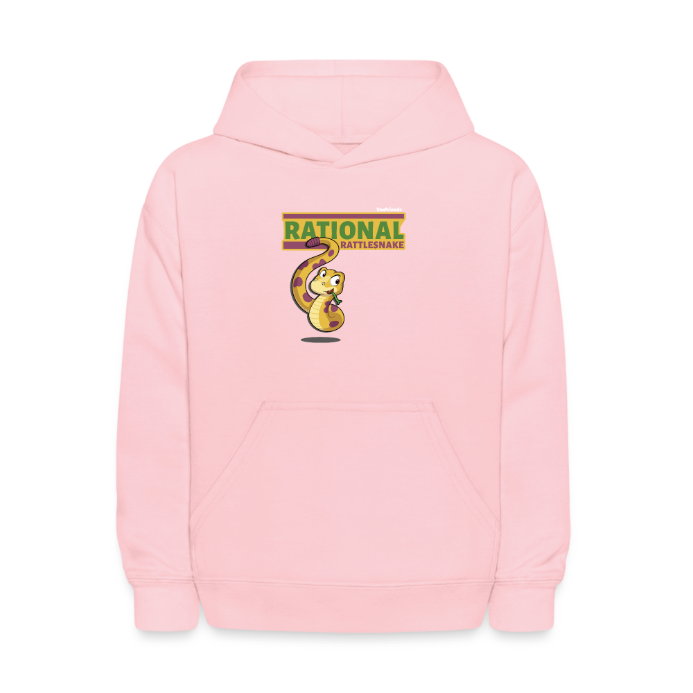 
            
                Load image into Gallery viewer, Rational Rattlesnake Character Comfort Kids Hoodie - pink
            
        
