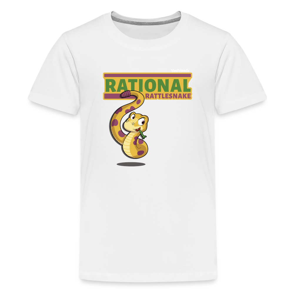 Rational Rattlesnake Character Comfort Kids Tee - white