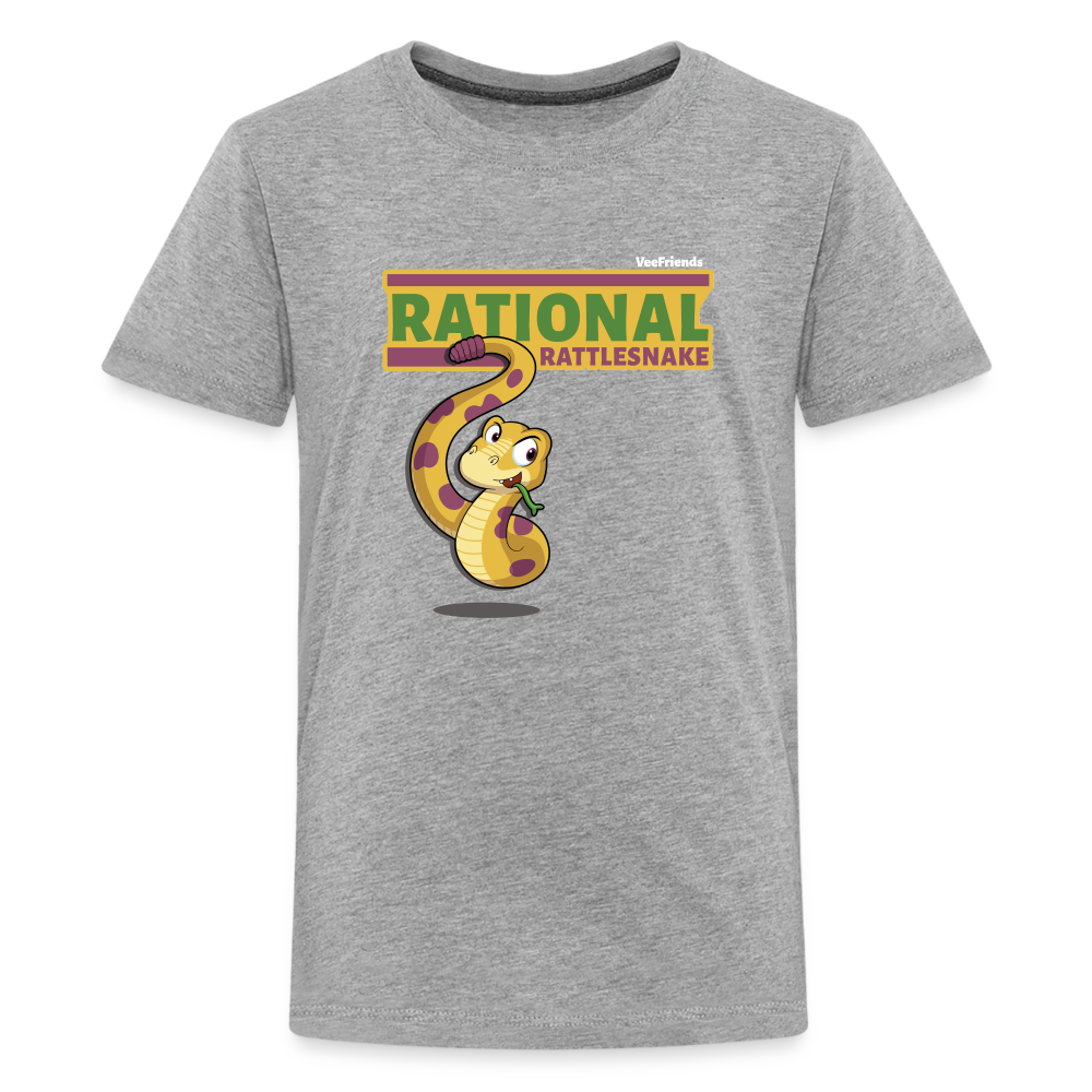 Rational Rattlesnake Character Comfort Kids Tee - heather gray