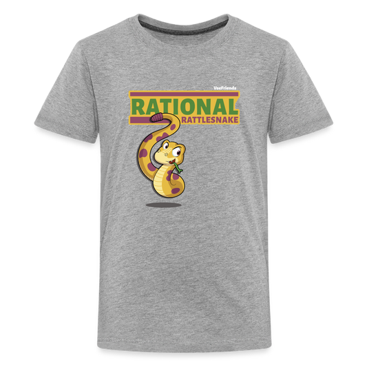 Rational Rattlesnake Character Comfort Kids Tee - heather gray