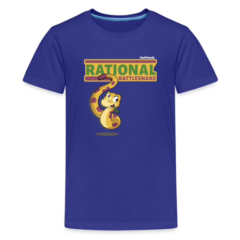Rational Rattlesnake Character Comfort Kids Tee - royal blue