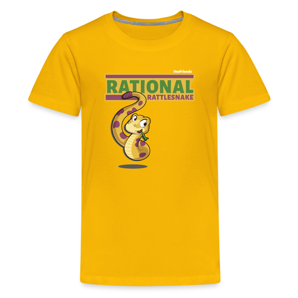 Rational Rattlesnake Character Comfort Kids Tee - sun yellow