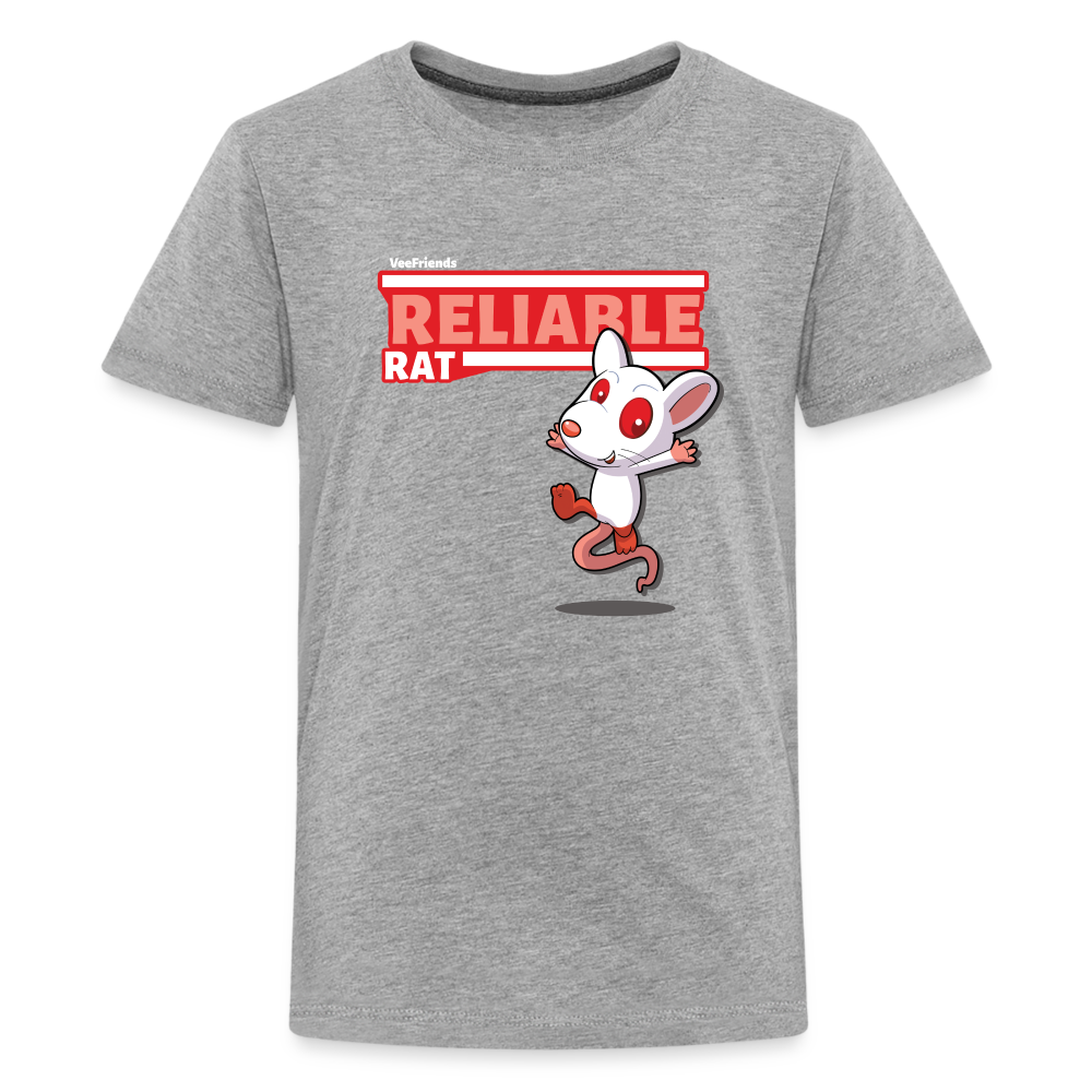 Reliable Rat Character Comfort Kids Tee - heather gray