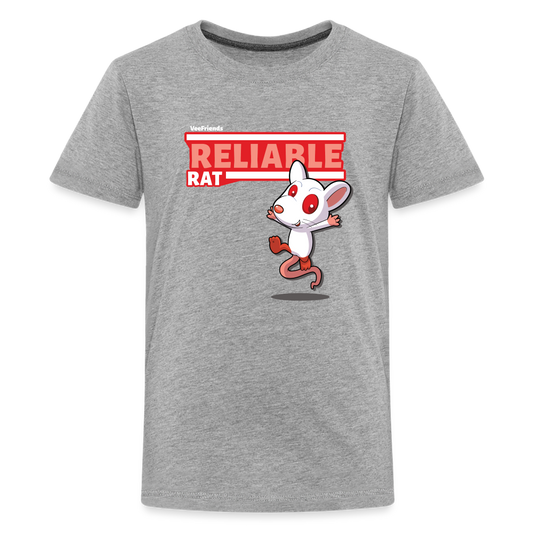 Reliable Rat Character Comfort Kids Tee - heather gray