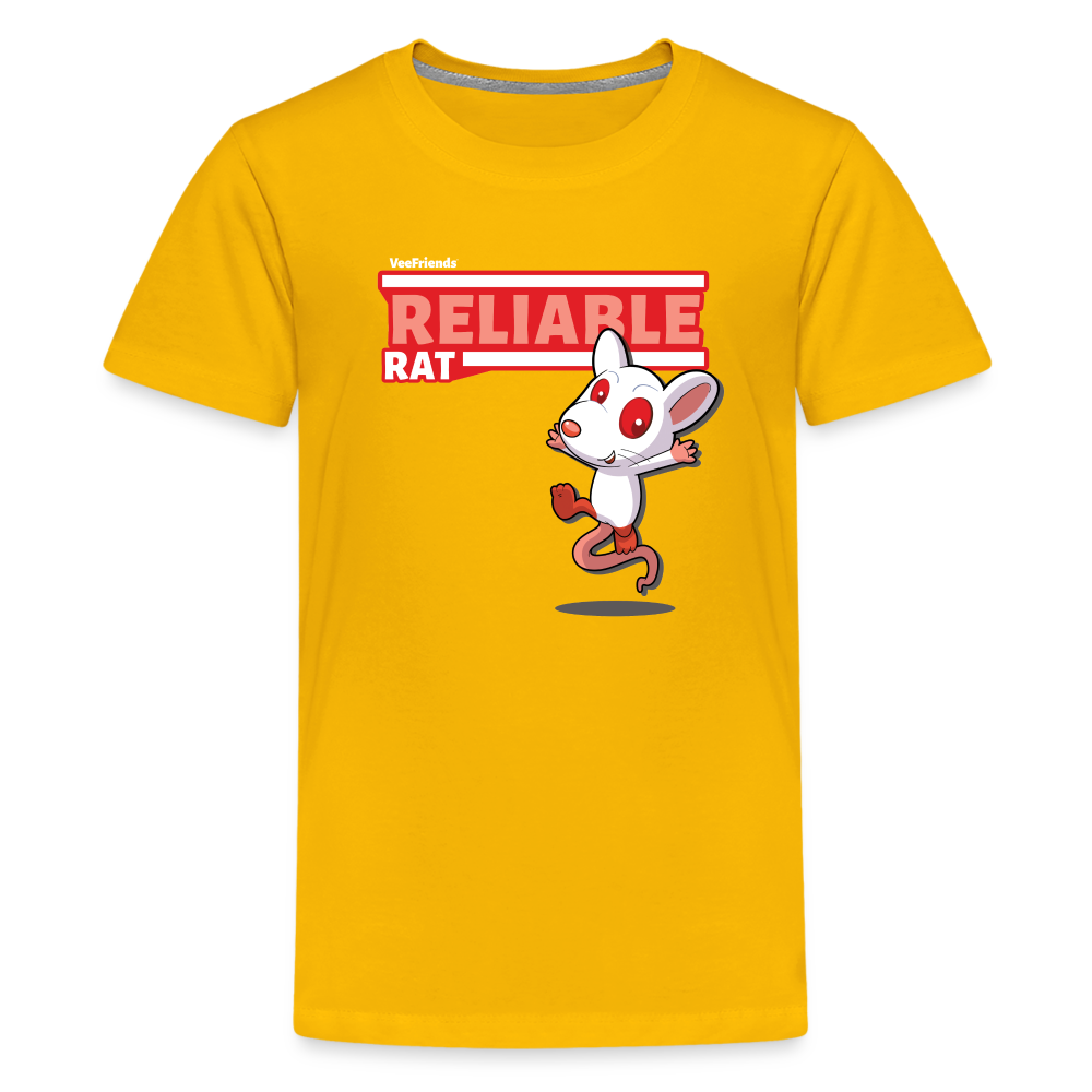 Reliable Rat Character Comfort Kids Tee - sun yellow